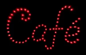 neon coffee sign