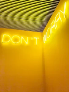 yellow neon sign aesthetic