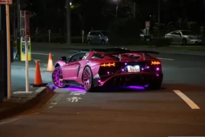 Pink car